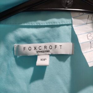 Foxcroft Light Blue Blouse